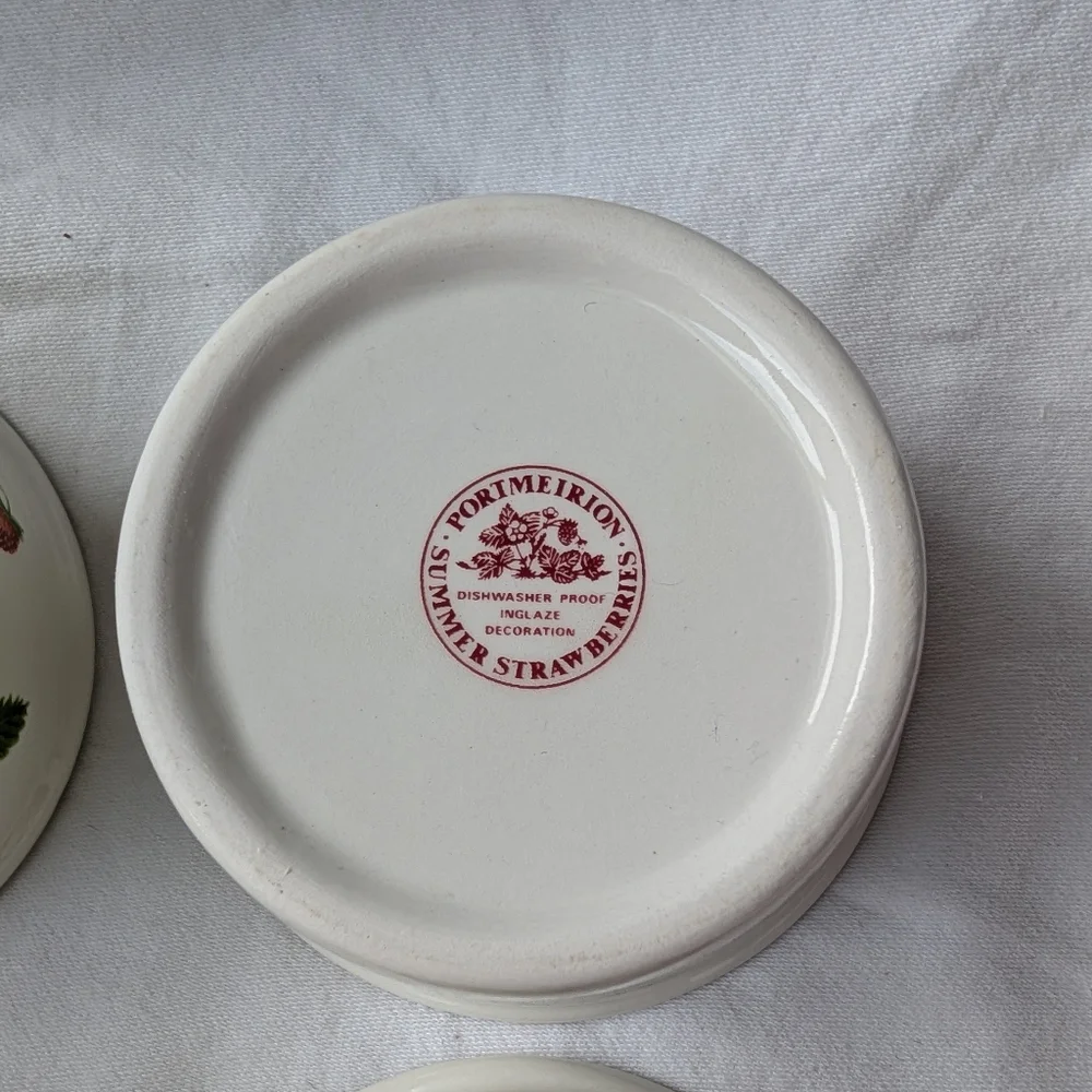 Vintage Portmeirion Summer Strawberries Ramekins Discontinued - 4